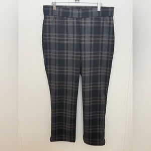 Christian Siriano Gray Plaid Dress Pants